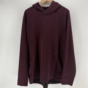 Lululemon Hoodie Mens Large At Ease Textured Double Knit Training Casual